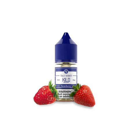 KILO SALT SERIES | Strawberry 30ML eLiquid bottle with Background