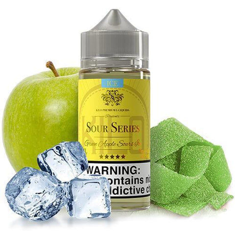 Green Apple Sour Ice by Kilo Sour Series 100ml Bottle