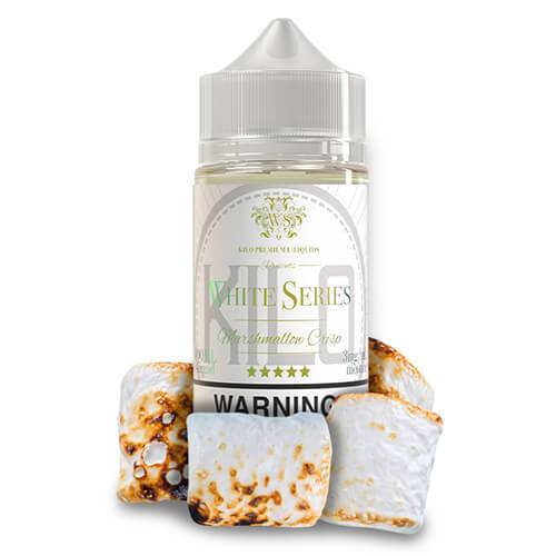 Marshmallow Crisp by Kilo White Series 100ml bottle with Background