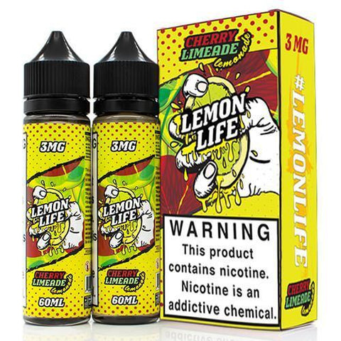 Cherry Limeade by Lemon Life E-Liquid 120ml with packaging