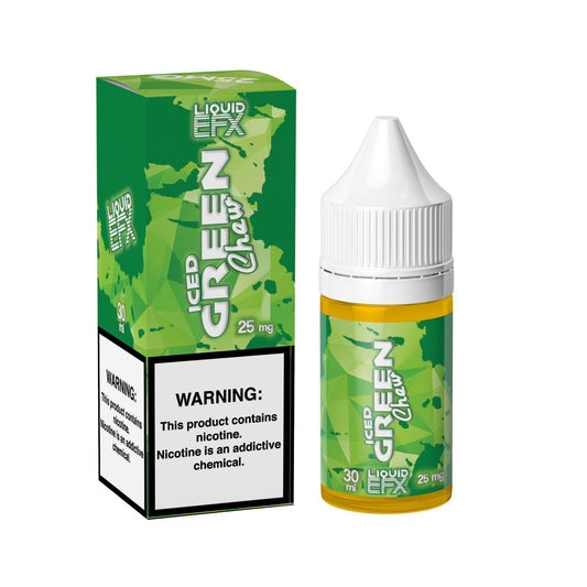 Iced Green Chew by Liquid EFX Salts 30mL with Packaging