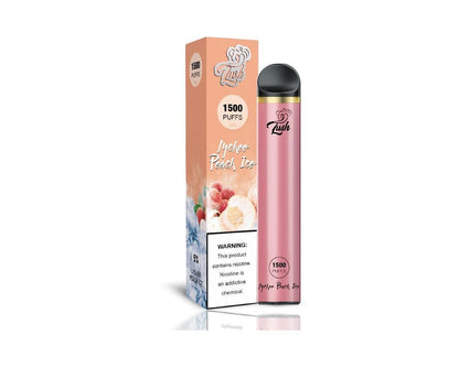 Lush Disposable | 1500 Puffs Lychee Peach Ice with Packaging