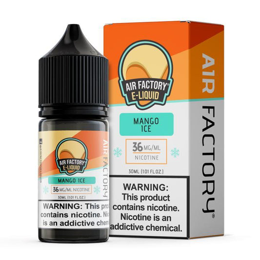 Mango Ice by Air Factory Salt eJuice 30mL with packaging 