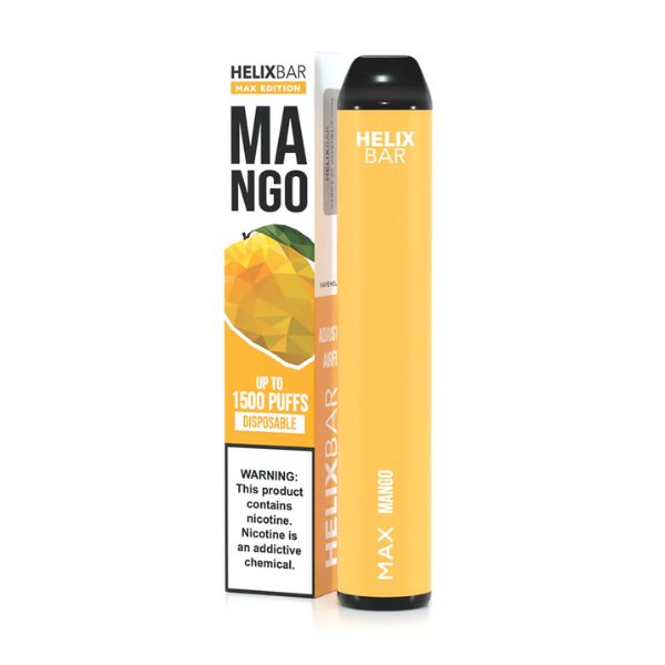 HelixBar Max Disposable | 1500 Puffs | 5.6mL Mango with Packaging