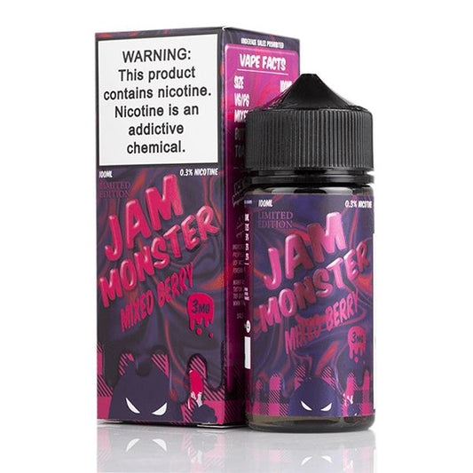 Mixed Berry by Jam Monster Series 100mL with packaging