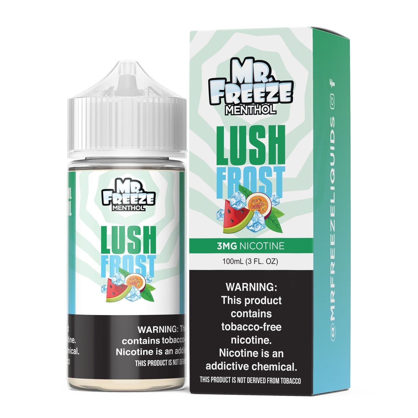 Mr. Freeze Tobacco-Free Nicotine Series | 100mL - Lush Frost with packaging