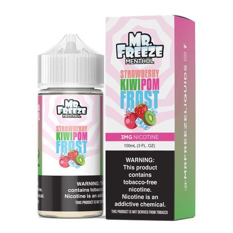Mr. Freeze Tobacco-Free Nicotine Series | 100mL - Strawberry Kiwi Pomegranate Frost with packaging