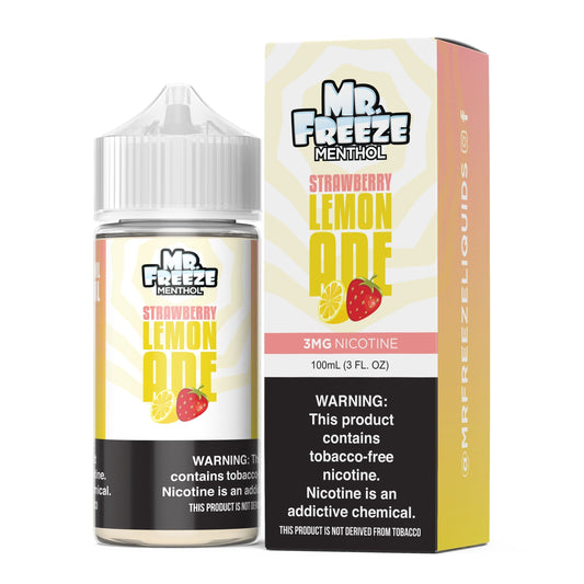 Mr. Freeze Tobacco-Free Nicotine Series | 100mL - Strawberry Lemonade with packaging
