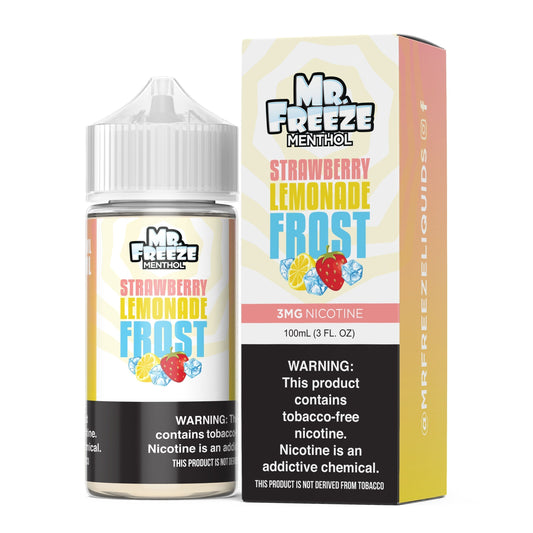 Mr. Freeze Tobacco-Free Nicotine Series | 100mL - Strawberry Lemonade Frost with packaging