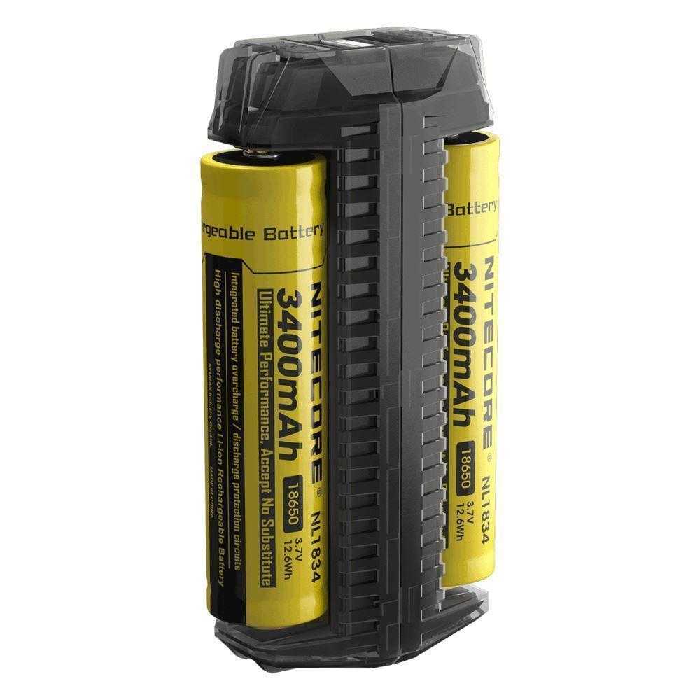 Nitecore F2 Dual Slot Battery Charger with battery