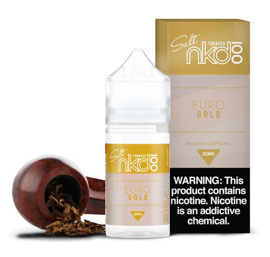 Euro Gold by Naked 100 Salt 30ml with Packaging