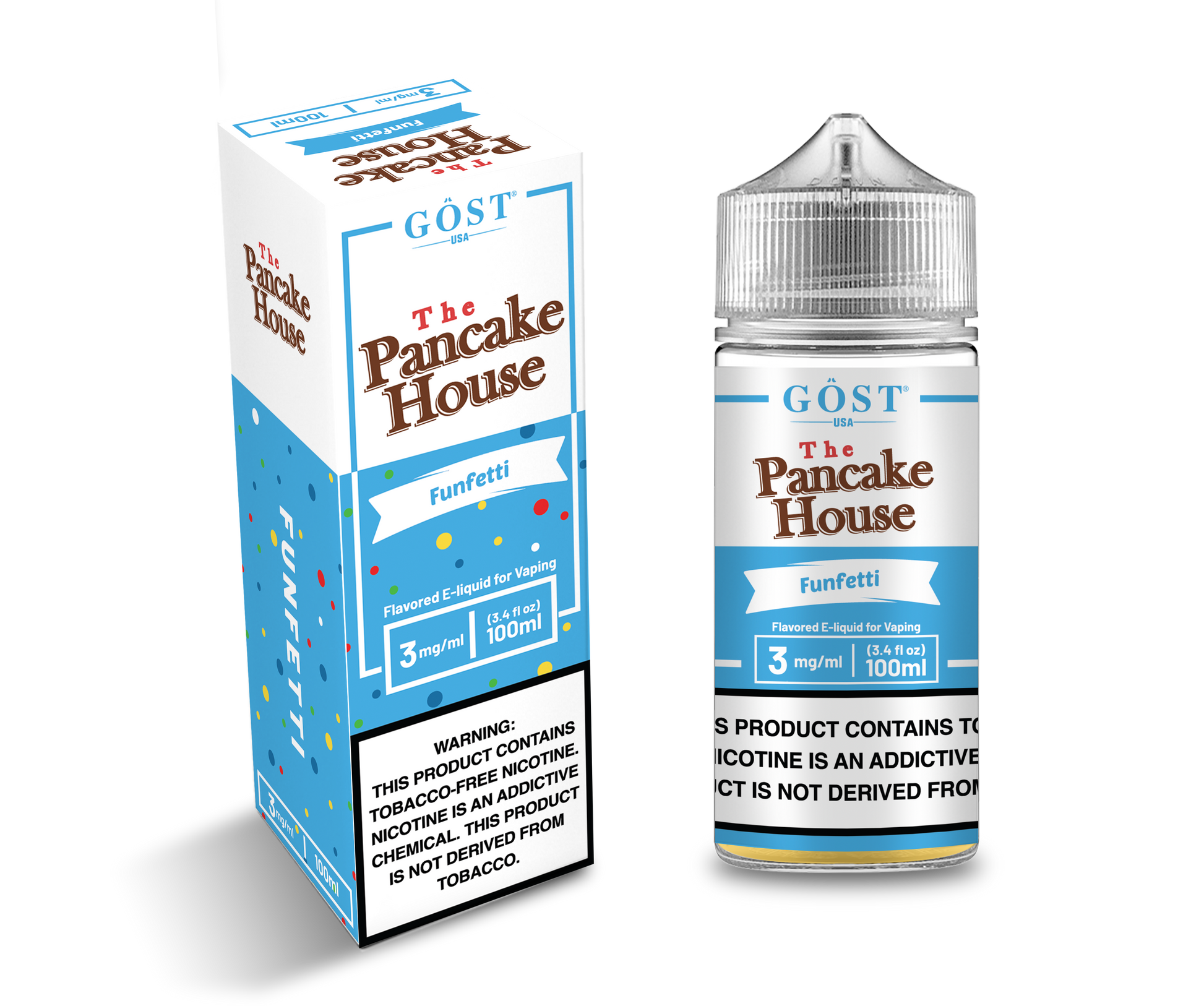 Funfetti by GOST The Pancake House Series 100mL with Packaging