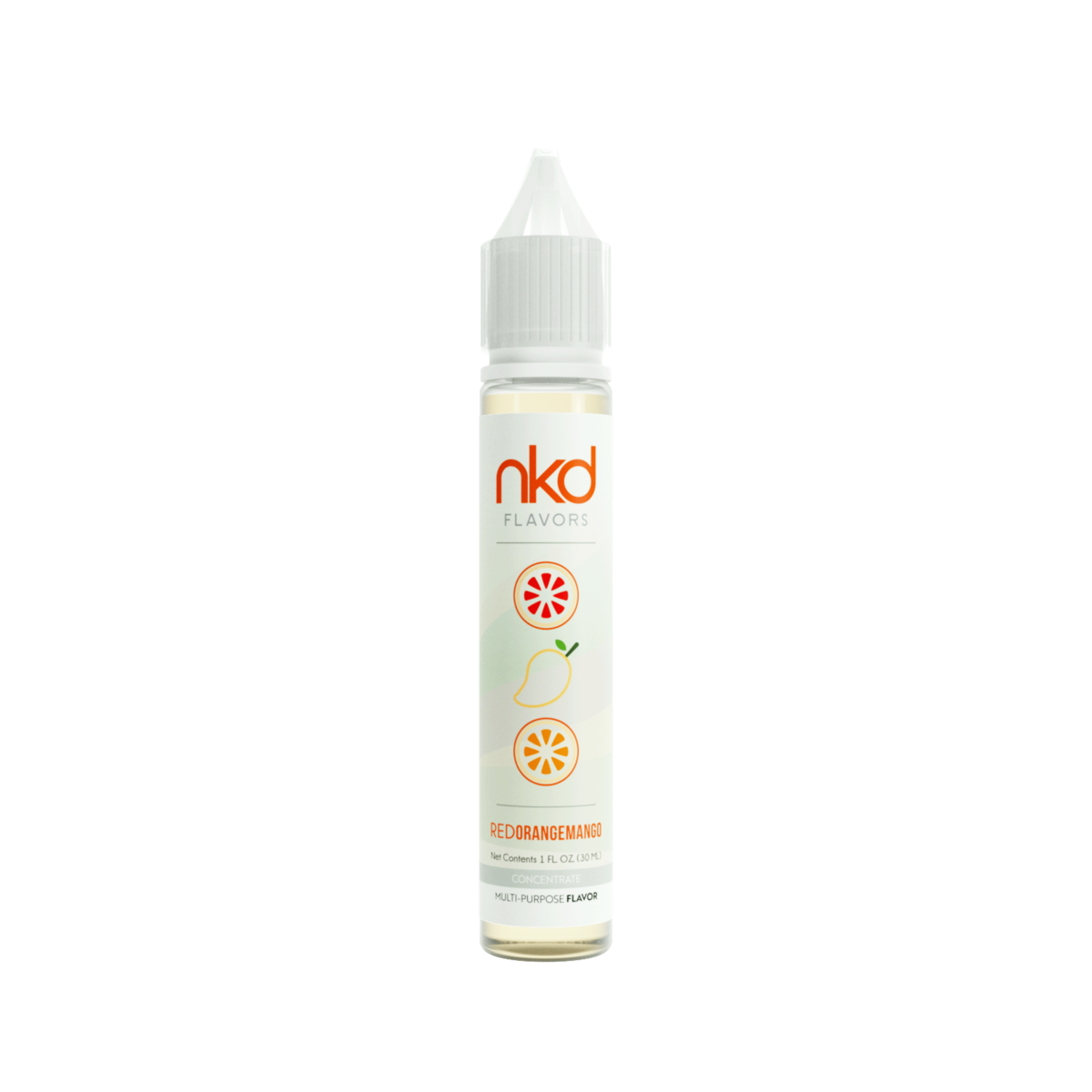 NKD Flavor Concentrate 30mL Red Orange Mango Bottle