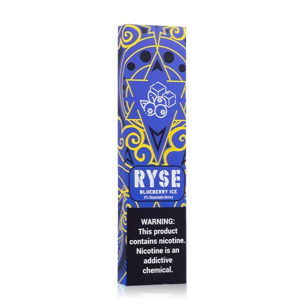 Ryse Disposable E-Cigs Blueberry Ice with Packaging