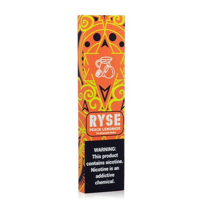 Ryse Disposable E-Cigs Peach Lemonade with Packaging