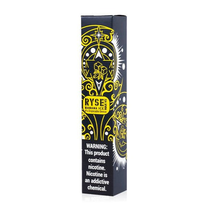 Ryse Max V2 Disposable E-Cigs Banana Ice with Packaging