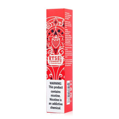Ryse Max V2 Disposable E-Cigs strawberry with Packaging