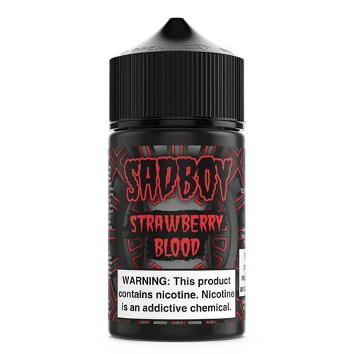 Strawberry Blood by Sadboy Bloodline Series E-Liquid 60mL (Freebase) bottle