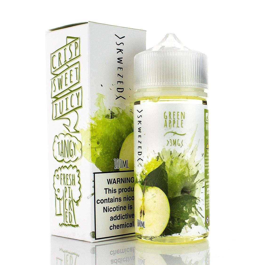 Green Pucker (Green Apple) by Skwezed 100ml with packaging