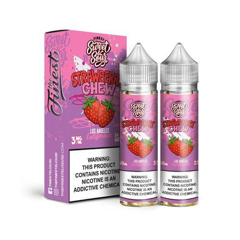 Strawberry Chew by Finest Sweet & Sour 120ML with packaging