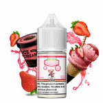 Strawberry Ice Cream by Pod Juice Salts Series 30mL bottle with background 