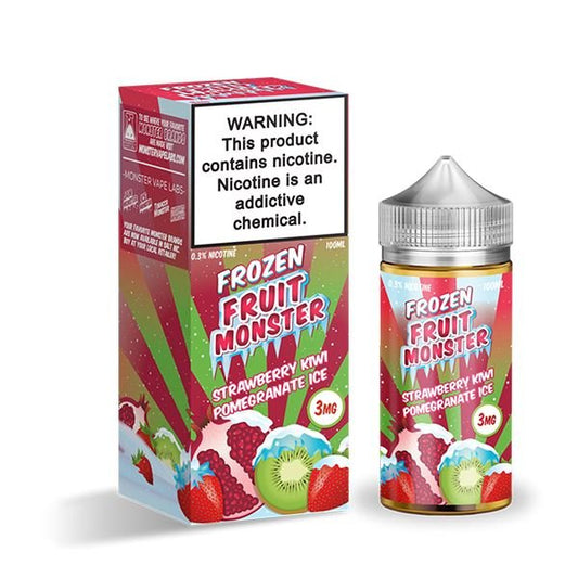 Strawberry Kiwi Pomegranate Ice By Frozen Fruit Monster Series 100mL with packaging