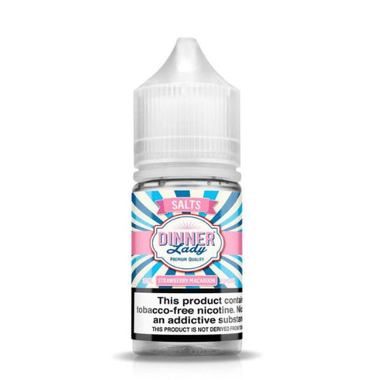 Strawberry Macaroon by Dinner Lady TF-Nic Salt Series E-Liquid 30mL (Salt Nic) Bottle