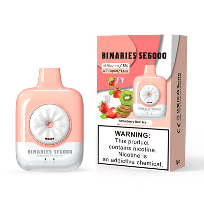 Binaries Cabin Disposable SE | 6000 Puffs | 12mL | 50mg Strawberry Kiwi Ice with Packaging