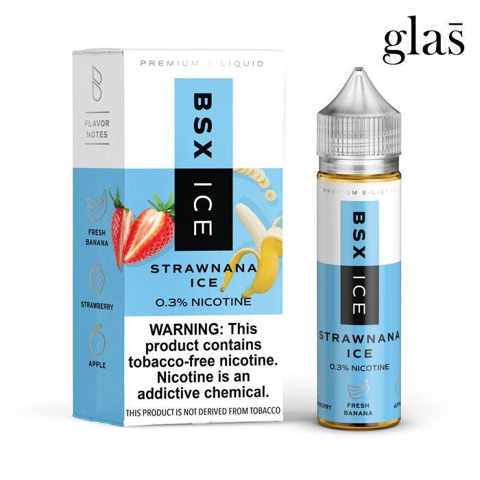 Strawnana Ice by Glas BSX TFN 60mL with Packaging