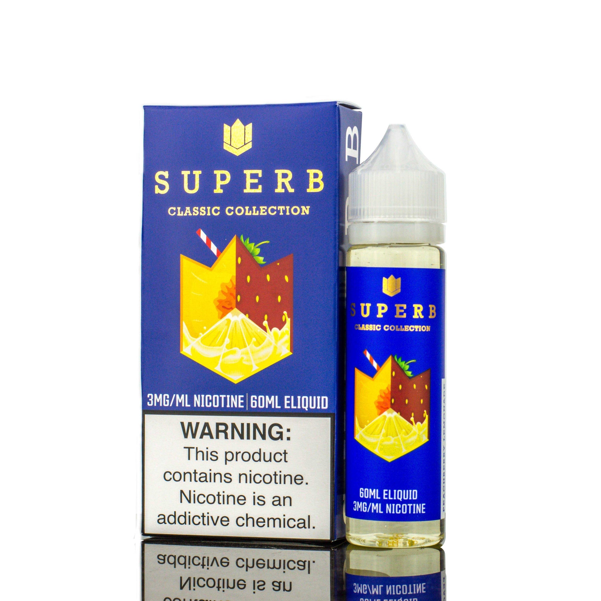 SUPERB CLASSIC COLLECTION | Peachberry Lemonade 60ML eLiquid with Packaging