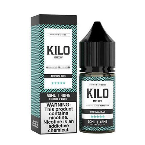 Tropical Blue by Kilo Salt 30ML with packaging