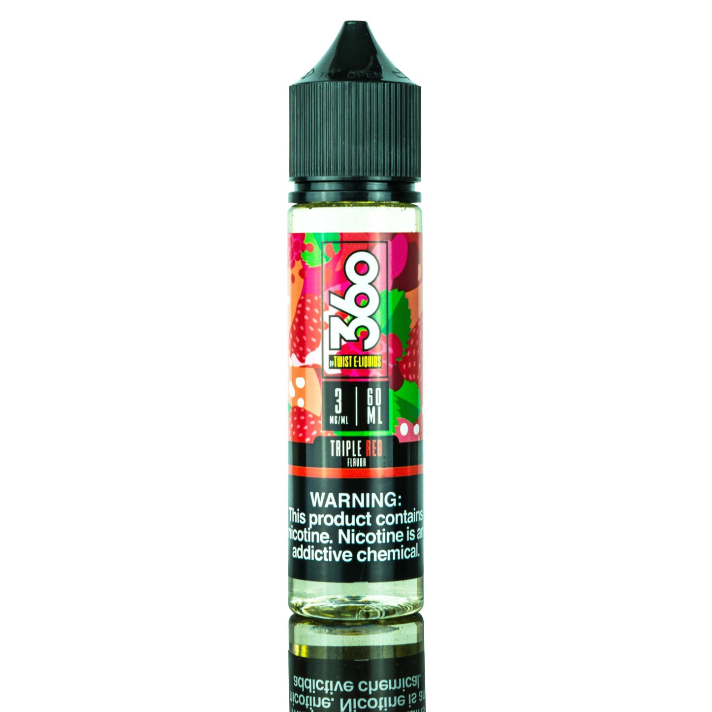 TWIST 360 | Triple Red 60ML eLiquid Bottle