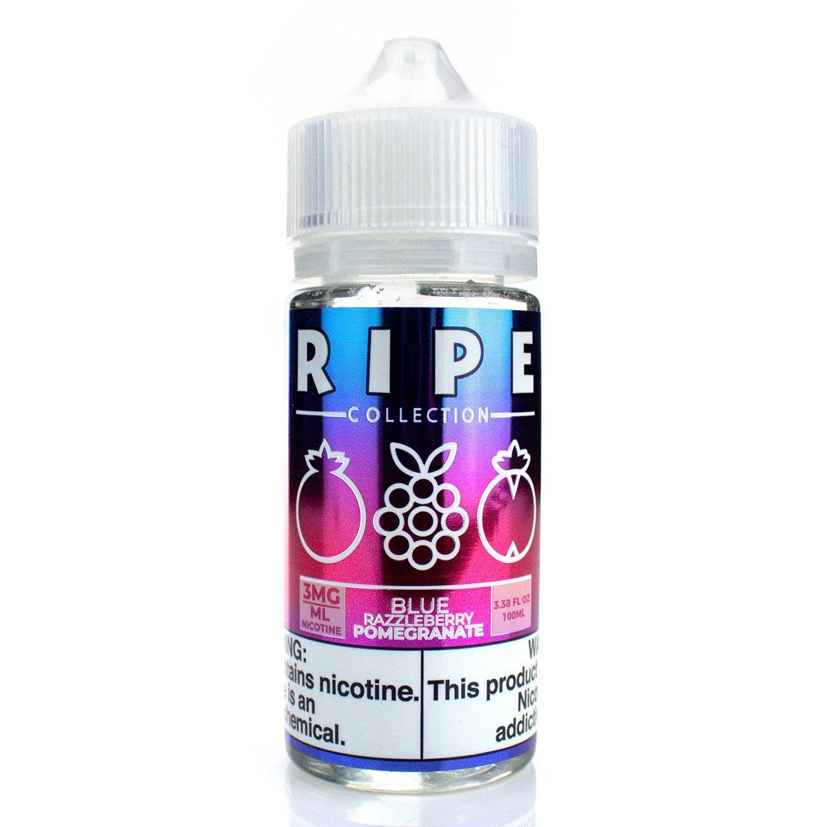 Blue Razzleberry Pomegranate by Vape 100 Ripe Collection 100mL bottle