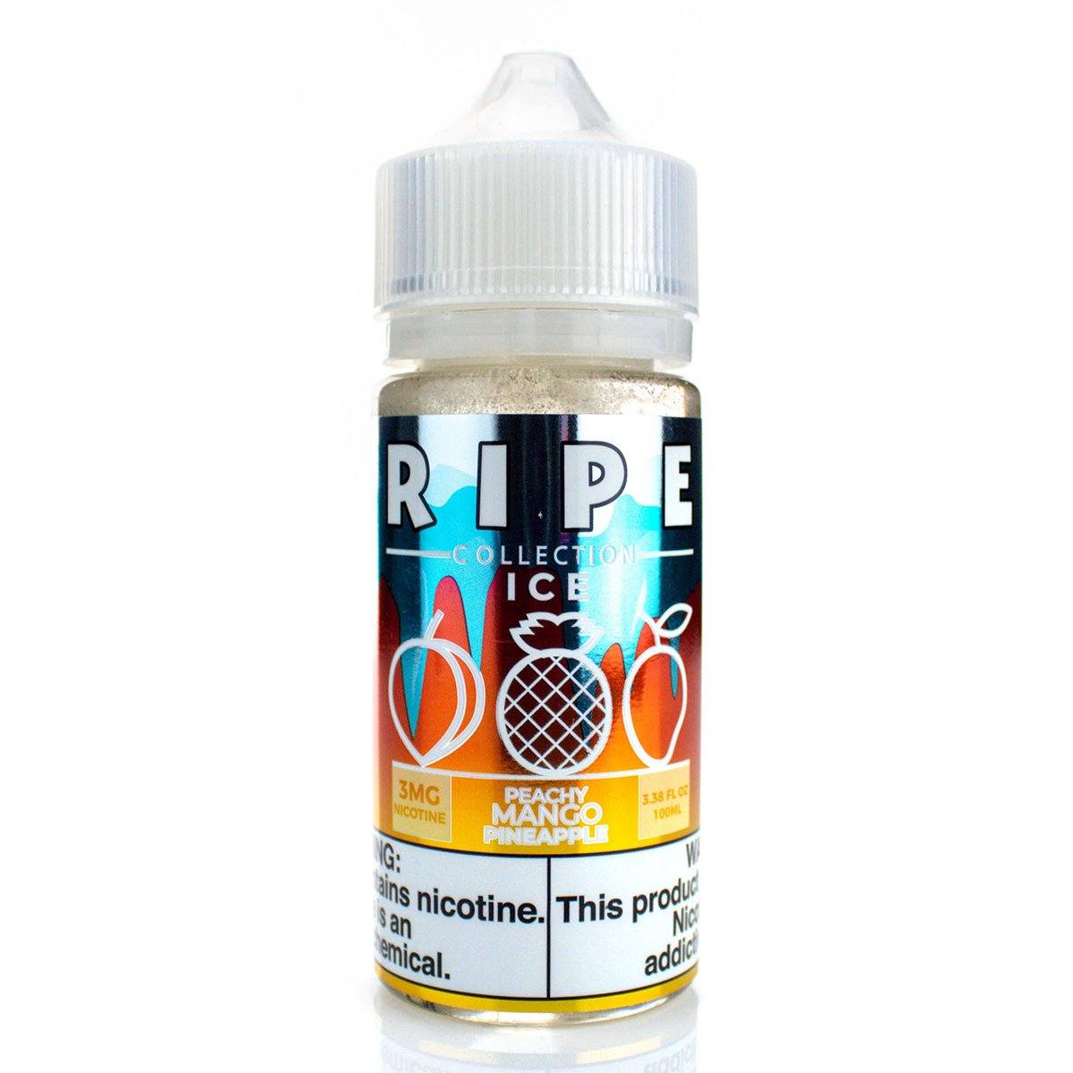 Peachy Mango Pineapple On ICE by Vape 100 Ripe Collection 100mL bottle