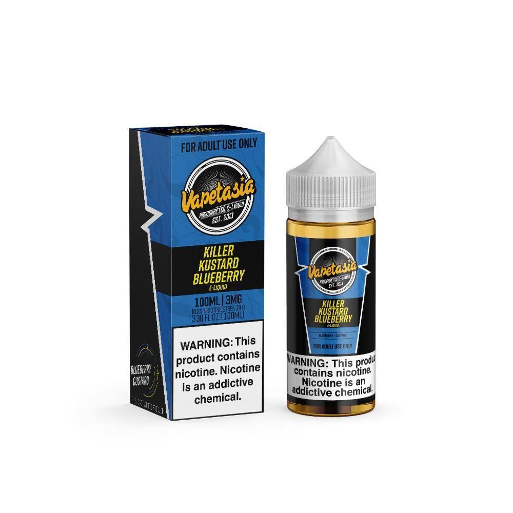 Killer Kustard Blueberry by Vapetasia 100ml with packaging