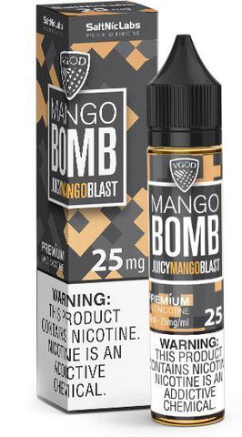 Mango Bomb by VGOD Salt 30mL with packaging
