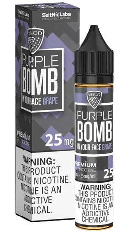 Purple Bomb by VGOD Salt 30mL with packaging