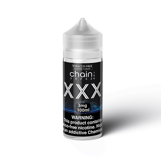 XXX by Chain Vapez 100mL Series bottle 