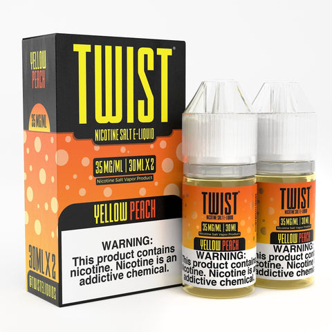 Yellow Peach by Twist Salts Series 60mL with Packaging
